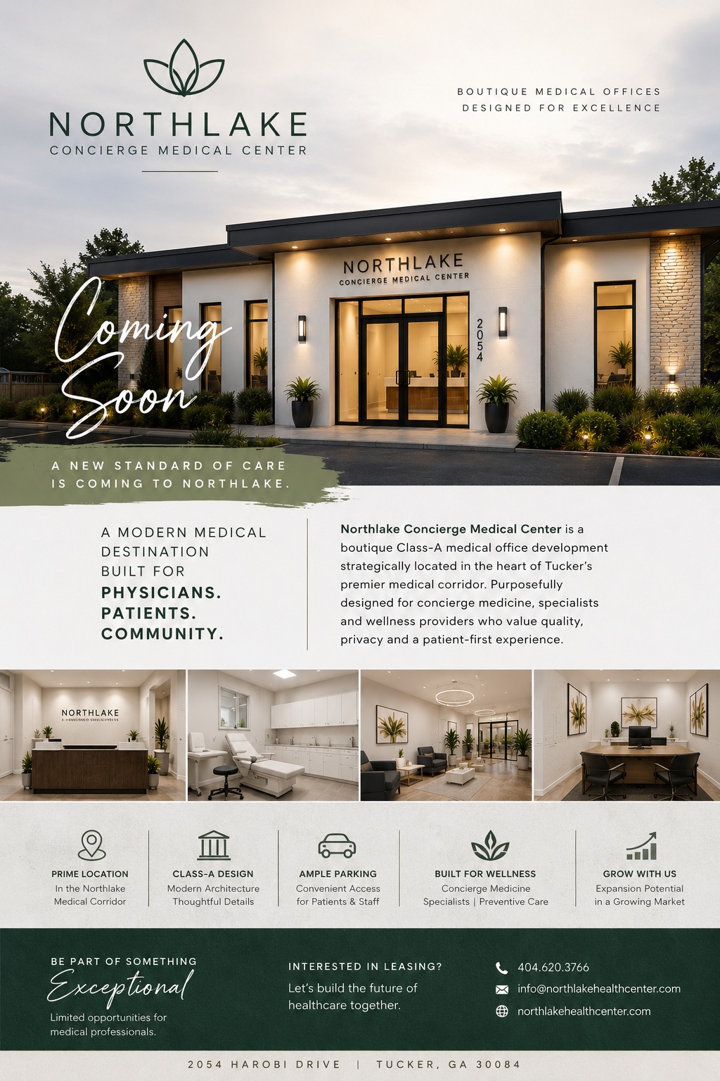 Northlake Concierge Medical Center promotional flyer