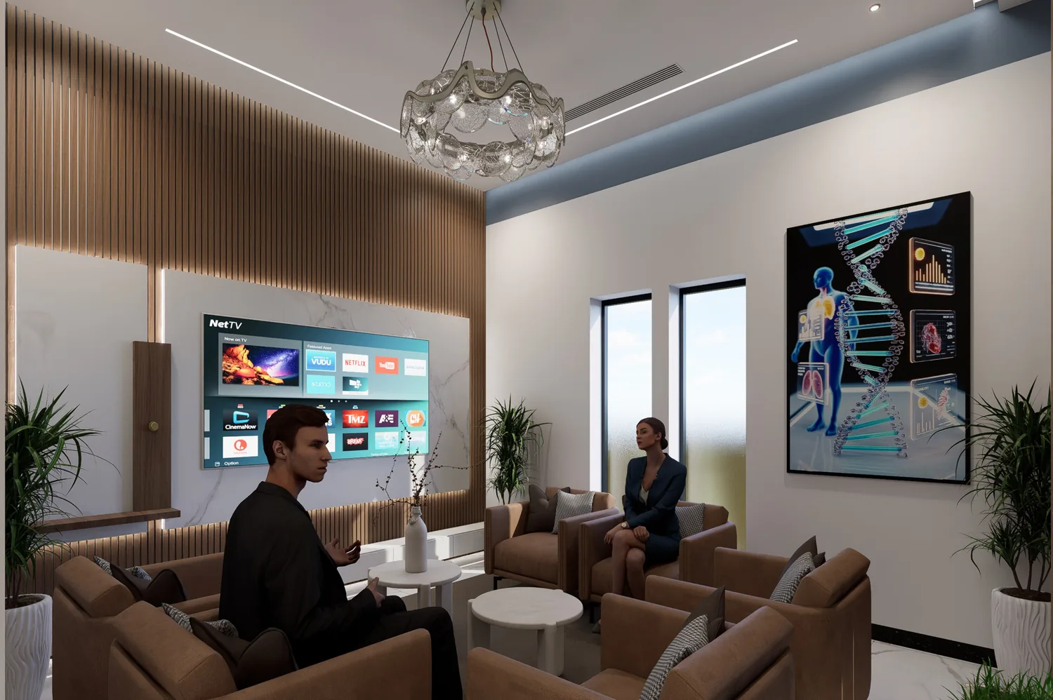 Patient lounge rendering