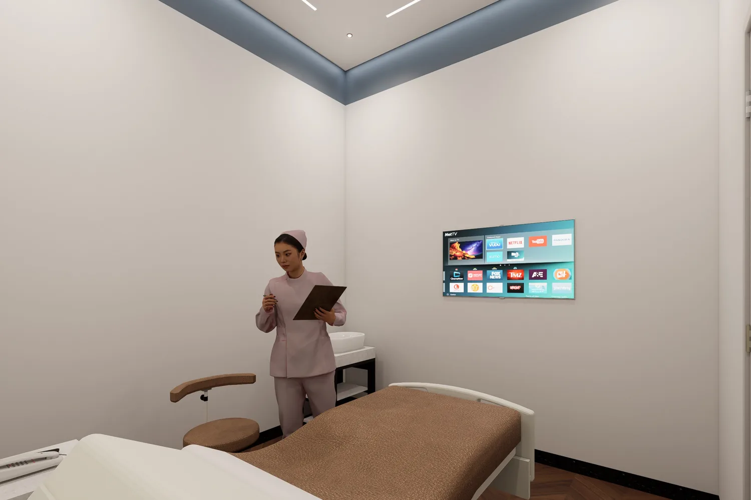 Exam room alternate perspective