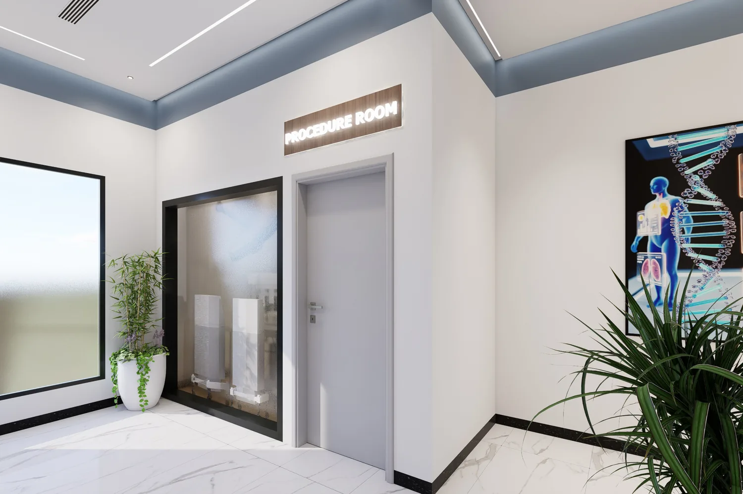 Procedure room entrance